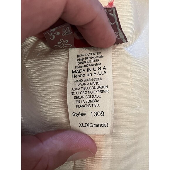 Cicci Sequin Crop Top Womens XL Spaghetti Strap Party Made In USA 1309 - Picture 9 of 9